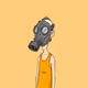 Orange Gas Mask