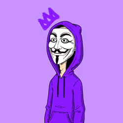 Purple Guy Fawkes Crown