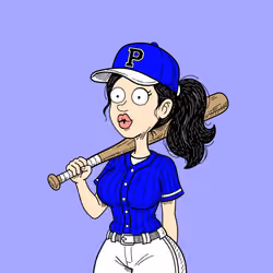 Blue Baseball Vicki
