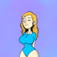 Blue Bodysuit Vicki