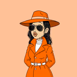 Orange Coat Vicki