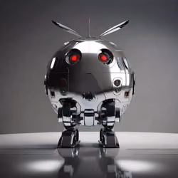 Silver Robotic Apples #3