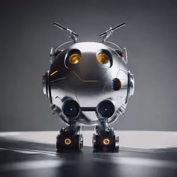 Silver Robotic Apples #5