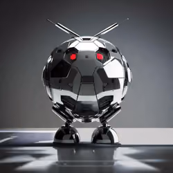 Silver Robotic Apples #4