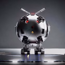 Silver Robotic Apples #8