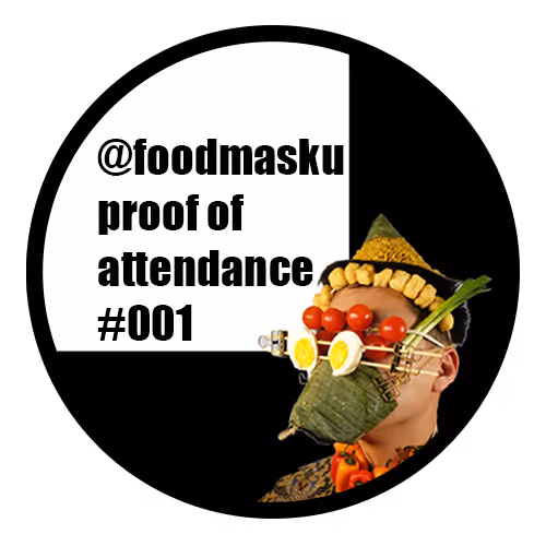 Foodmasku @ MoMA: Proof of Attendance NFT #001