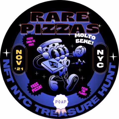Rare Pizzas NFT Release Party - POAP Hunt '21