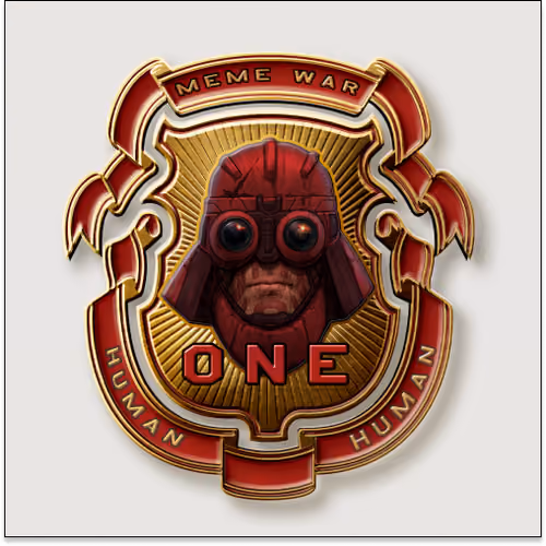 HUXLEY Meme War 1 Badge