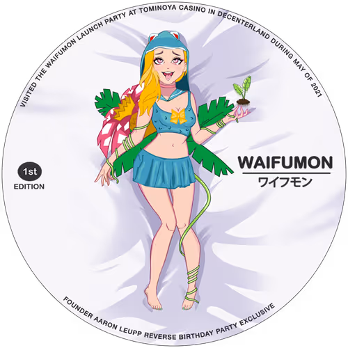 Decentral Games' Waifumon Launch Party NFT POAP #1