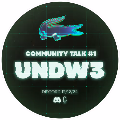 UNDW3 Community Talk #1