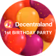 Decentraland 1st Anniversary Party