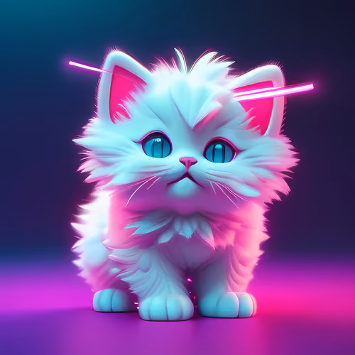 Neon kittens