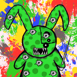 Crazy Stuffed Bunnie #9617
