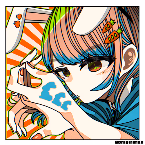 Rabbit Hand-shadow-puppets Girl(H.R.G)