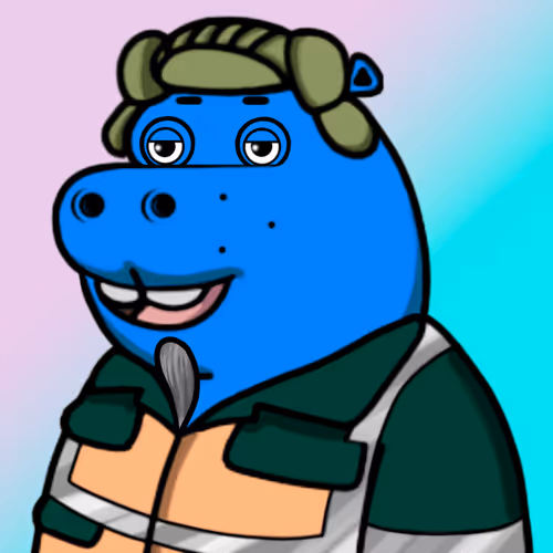 Happy Hippo Collection NFT ID244 Infinity8.io