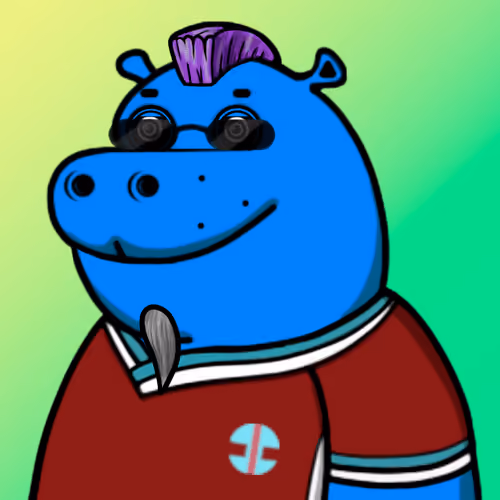 Happy Hippo Collection NFT ID1020 Infinity8.io