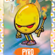 Pyro - [34/49] - 2025 Panini NFT Prizm Bad Eggs - Base Prizms Fried Egg