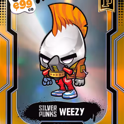 Weezy - [8/10] - 2025 Panini NFT Prizm Bad Eggs - Introducing the Clans - Base Prizms Gold