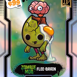 Flee-Brain - [32/269] - 2025 Panini NFT Prizm Bad Eggs - Introducing the Clans - Base Prizms Silver