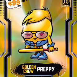 Preppy - [78/149] - 2025 Panini NFT Prizm Bad Eggs - Introducing the Clans - Base Prizms Yellow