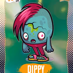 Dippy - [22/407] - 2025 Panini NFT Prizm Bad Eggs - Base Prizms Silver