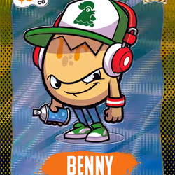 Benny - [95/145] - 2025 Panini NFT Prizm Bad Eggs - Base Prizms Yellow Wave
