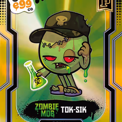 Tok-Sik - [148/149] - 2025 Panini NFT Prizm Bad Eggs - Introducing the Clans - Base Prizms Yellow