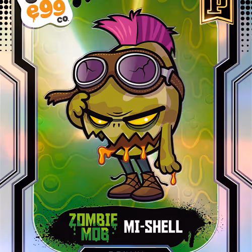 Mi-Shell - [100/269] - 2025 Panini NFT Prizm Bad Eggs - Introducing the Clans - Base Prizms Silver