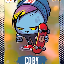 Coby - [262/407] - 2025 Panini NFT Prizm Bad Eggs - Base Prizms Silver