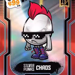 Chaos - [79/79] - 2025 Panini NFT Prizm Bad Eggs - Introducing the Clans - Base Prizms Red