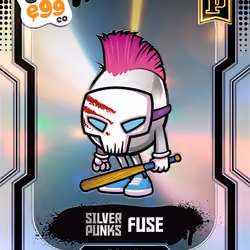 Fuse - [79/269] - 2025 Panini NFT Prizm Bad Eggs - Introducing the Clans - Base Prizms Silver