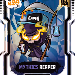 Reaper - [1/25] - 2025 Panini NFT Prizm Bad Eggs - Introducing the Clans - Base Prizms White Ice