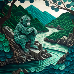 Quilling Ape Paper Club #105