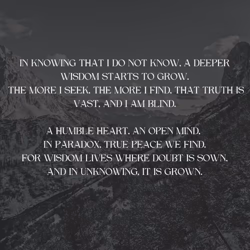 Paradox Of Wisdom