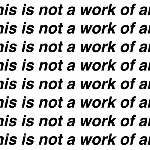 This Is Not A Work Of Art