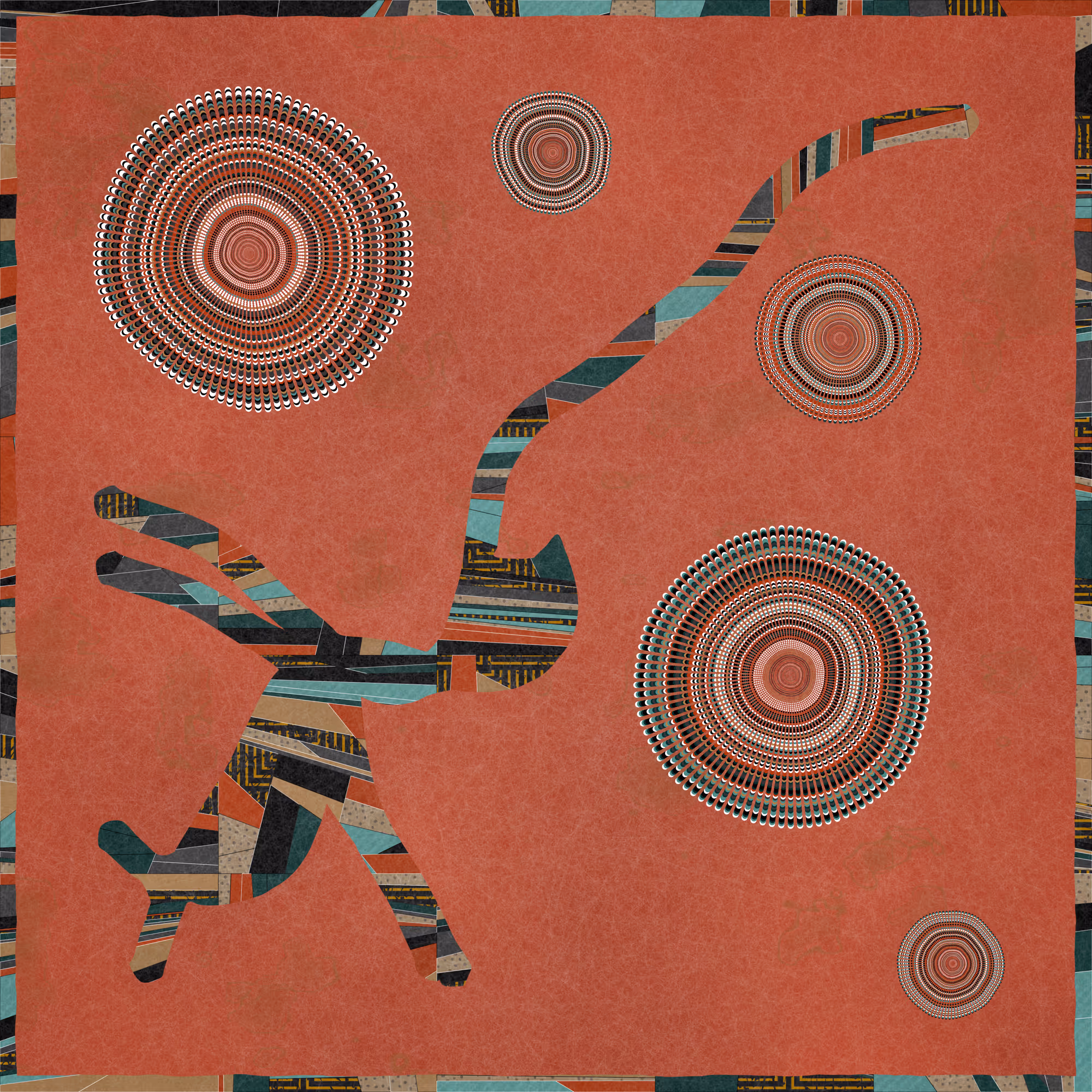 Generative Patchwork and Bullseye by Emily Xie #19/100