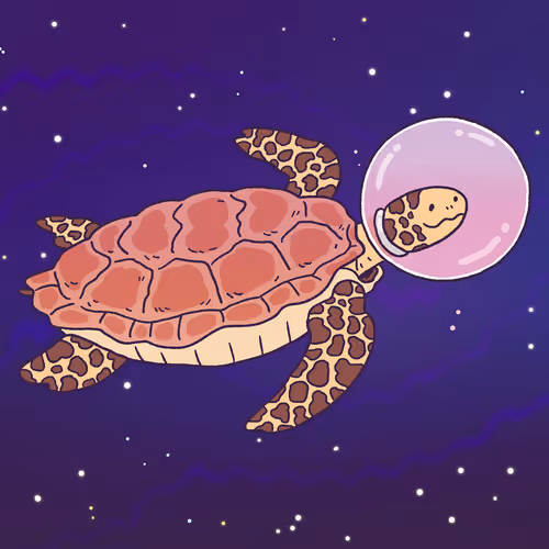Space Sea Turtle #993