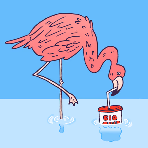 Flamingo Gulp #1951