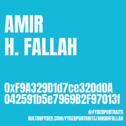 Fyder Portraits #9 (Amir H. Fallah)