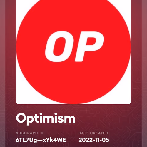 Optimism Subgraph