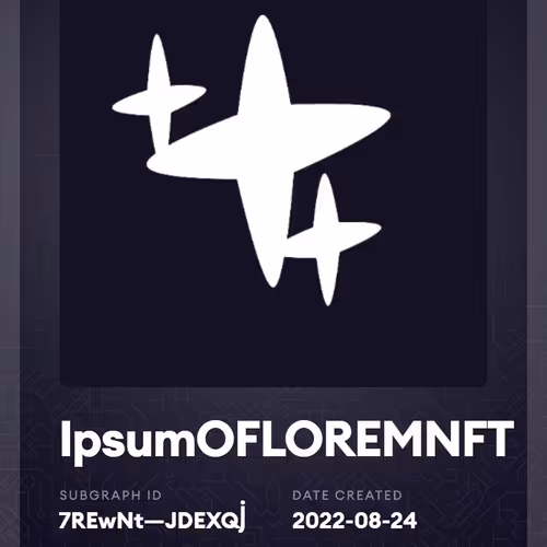 IpsumOFLOREMNFT Subgraph