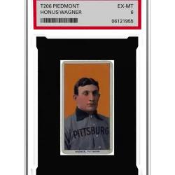 T206 Honus Wagner EX-MT 6 Piedmont #11/18