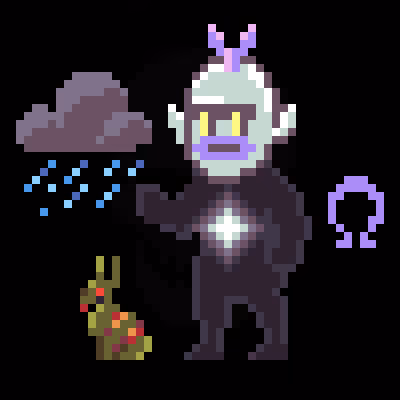 Eggplant Ghost Meloogen of Phantasmagoria