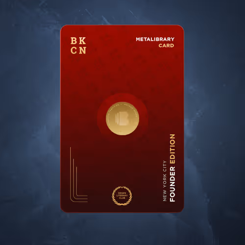 Metalibrary Founder Cards
