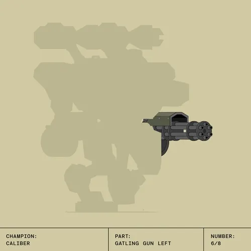 Caliber Part 06: Gatling Gun Left