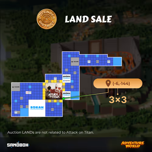 Defender District Land Sale The Sandbox