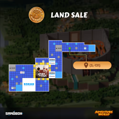 Defender District Land Sale The Sandbox