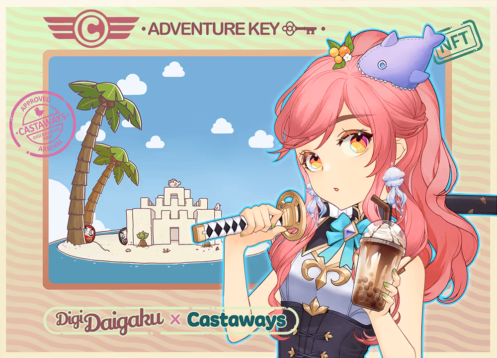 DigiDaigaku Genesis Adventure Key Castaways #2015 - Kate