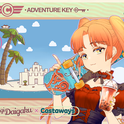 DigiDaigaku Genesis Adventure Key Castaways #1254 - Oceana