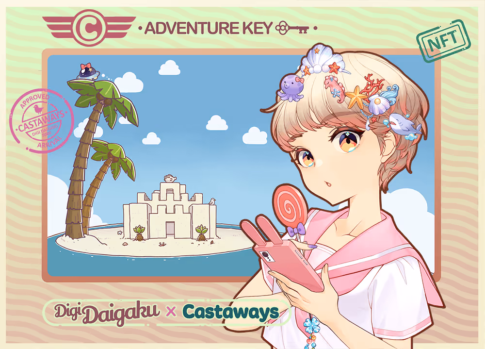 DigiDaigaku Genesis Adventure Key Castaways #1998 - Myaa
